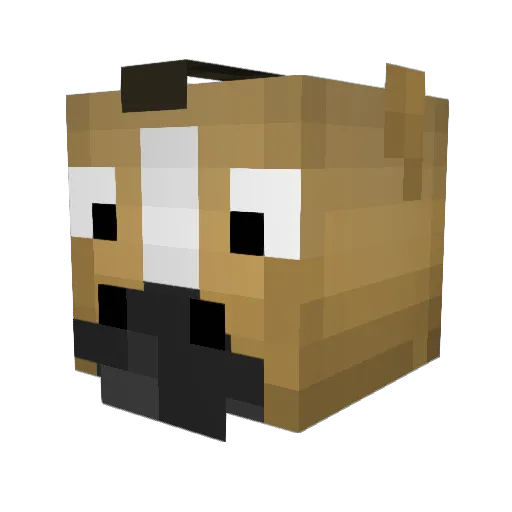 Jument0Te0bald0 Minecraft avatar head, 3D render