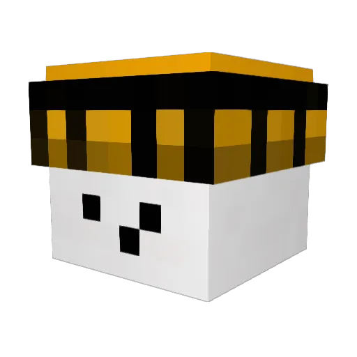 Jumics Minecraft avatar head, 3D render