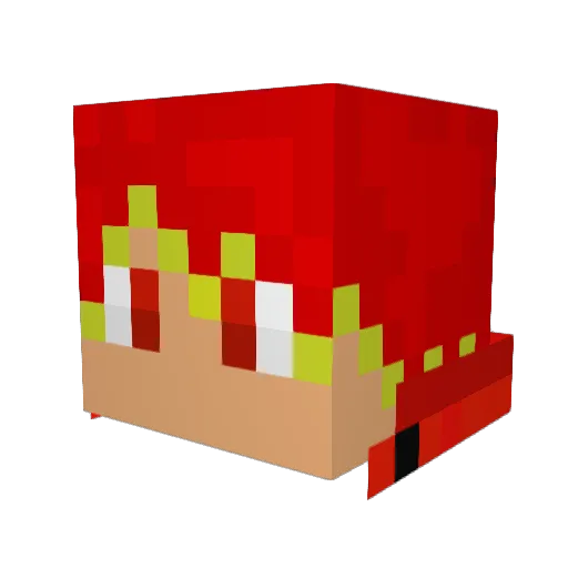 JumpBootZ Minecraft avatar head, 3D render