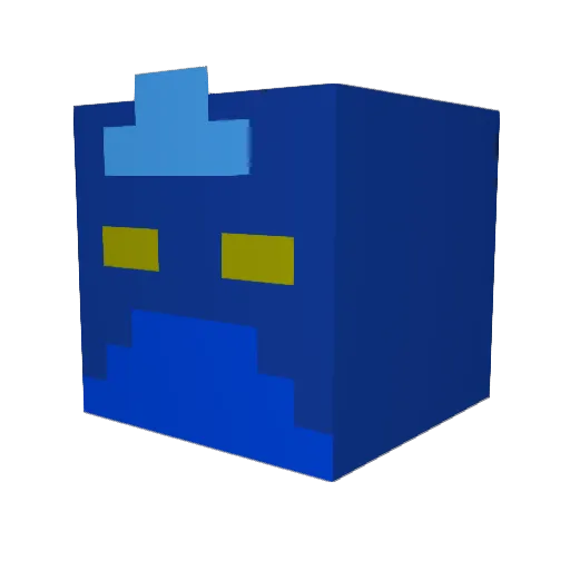 JumpInCircles Minecraft avatar head, 3D render