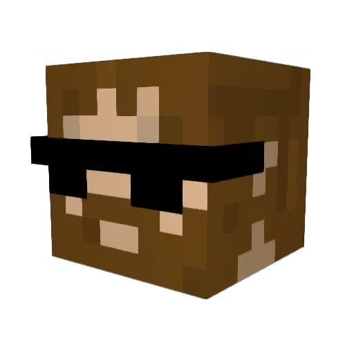 JumpKickJesus Minecraft avatar head, 3D render