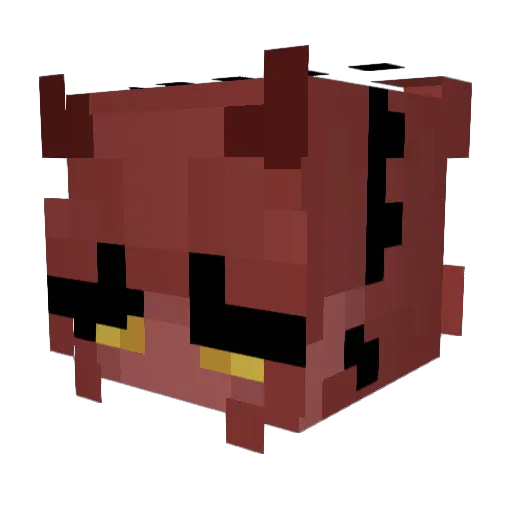 JumpLeagueQueen Minecraft avatar head, 3D render
