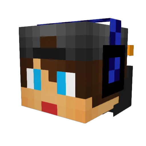 JumpeGames Minecraft avatar head, 3D render