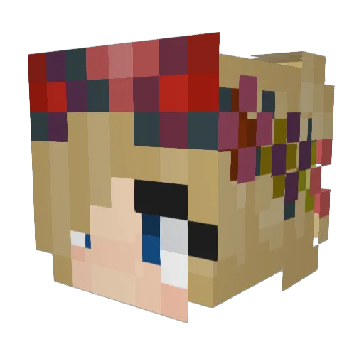 JumpinQuesadilla Minecraft avatar head, 3D render