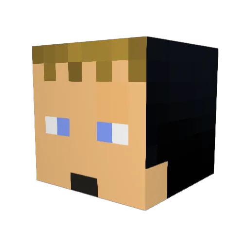 Jumpy_Johnson Minecraft avatar head, 3D render