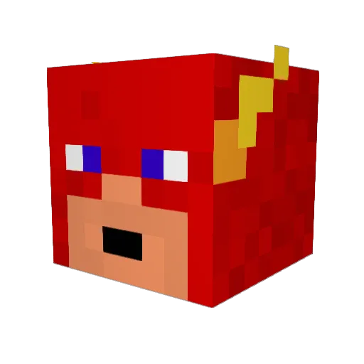 JumyToast Minecraft avatar head, 3D render