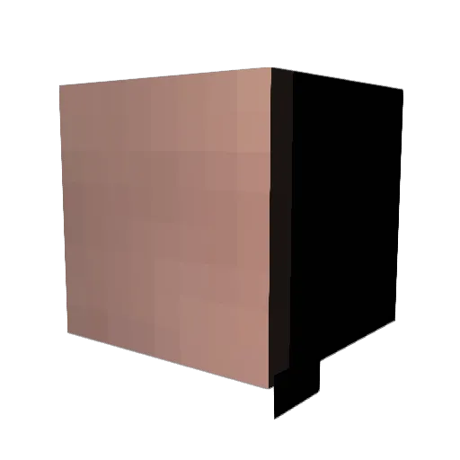 Jumyy Minecraft avatar head, 3D render