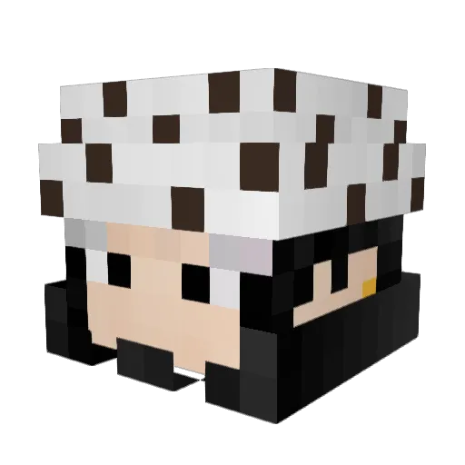 Jun2078 Minecraft avatar head, 3D render