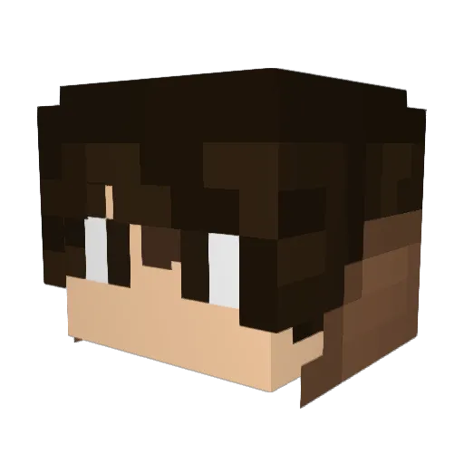 JunBao233 Minecraft avatar head, 3D render