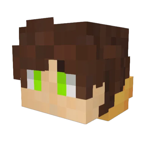 JunByeol Minecraft avatar head, 3D render
