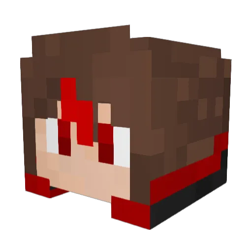 JunHuo666 Minecraft avatar head, 3D render