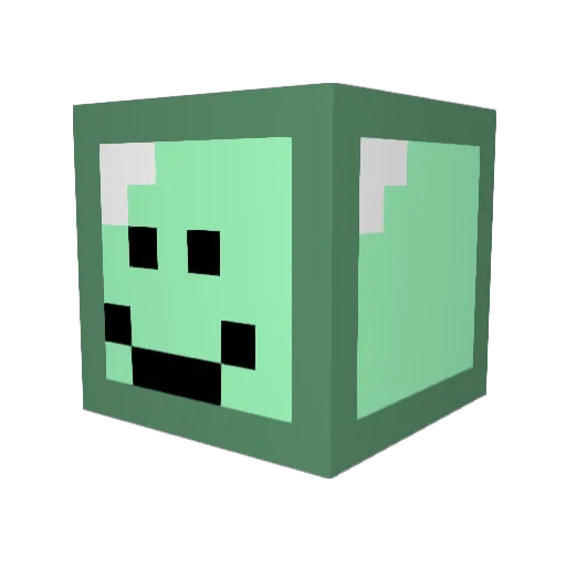 JunJun_san Minecraft avatar head, 3D render