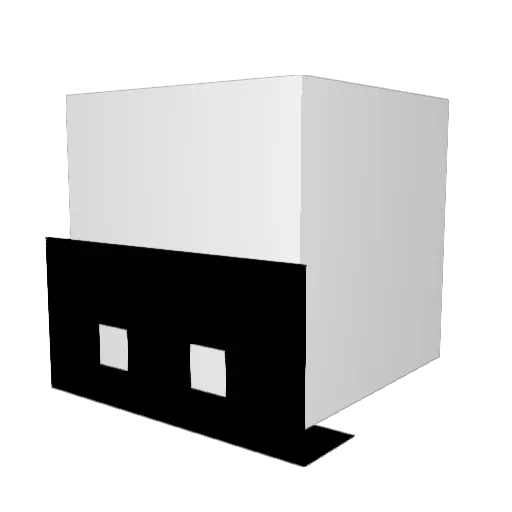 JunKD0ggg Minecraft avatar head, 3D render