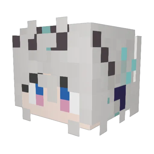 JunXShi Minecraft avatar head, 3D render