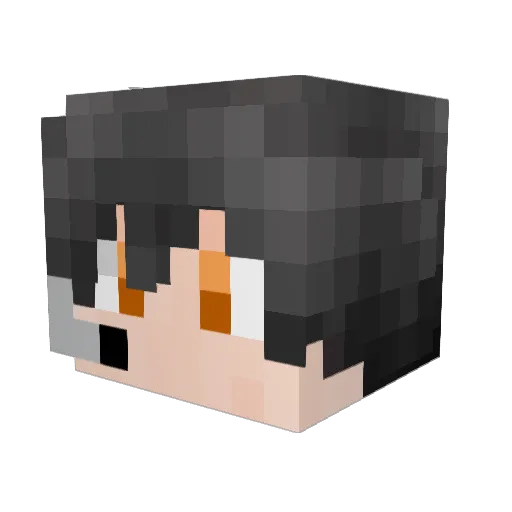 JunYao14 Minecraft avatar head, 3D render