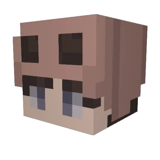 JunYeong Minecraft avatar head, 3D render