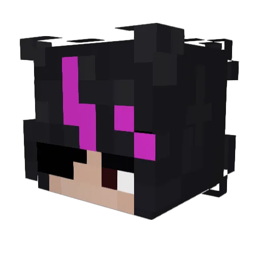 Jun_1402 Minecraft avatar head, 3D render