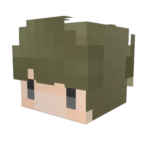 Jun_Deno Minecraft avatar head, 3D render
