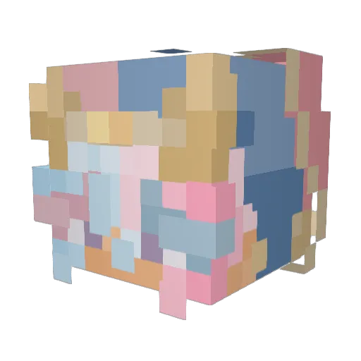 Jun_Mo_th Minecraft avatar head, 3D render