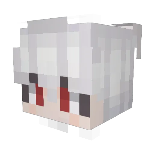 Jun_imo Minecraft avatar head, 3D render