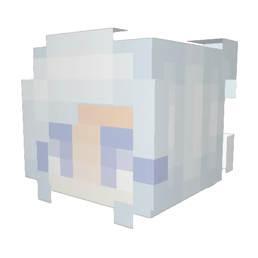 Jun_ong Minecraft avatar head, 3D render