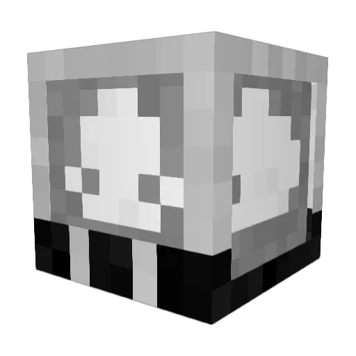 Junafi Minecraft avatar head, 3D render