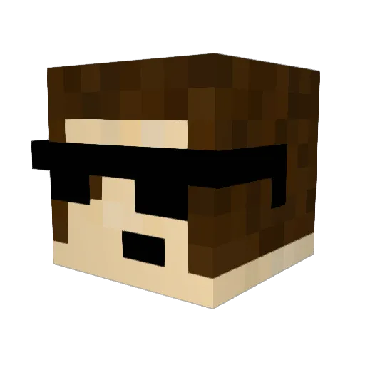Junderz84 Minecraft avatar head, 3D render