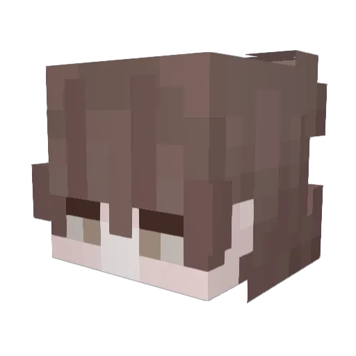 June138 Minecraft avatar head, 3D render
