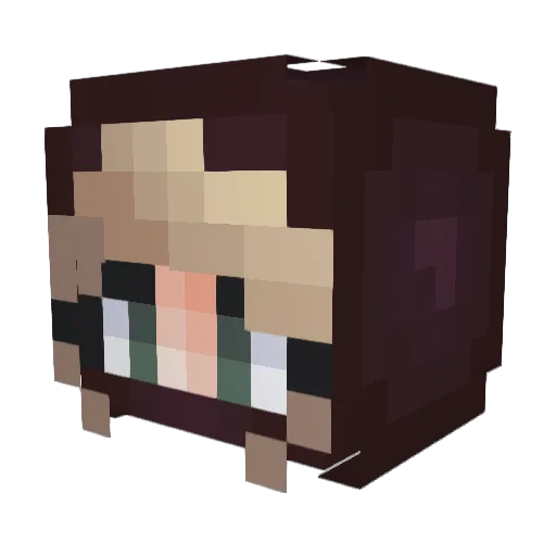 JuneDiamond00 Minecraft avatar head, 3D render