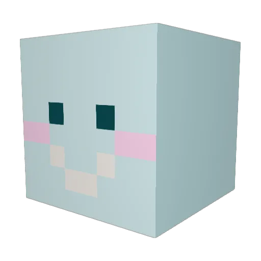 JuneK0 Minecraft avatar head, 3D render