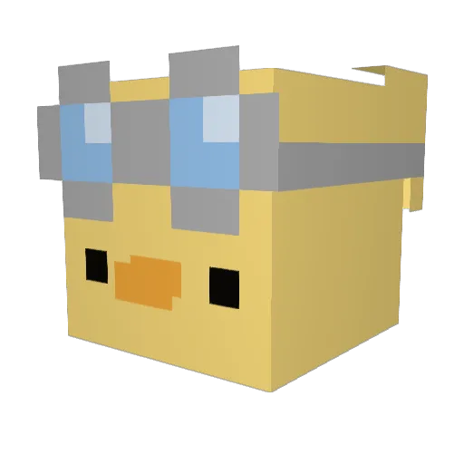 JunePlayz1 Minecraft avatar head, 3D render