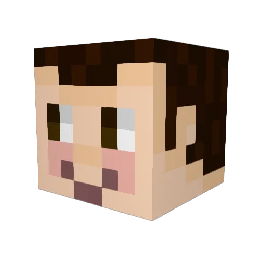 Juney93 Minecraft avatar head, 3D render