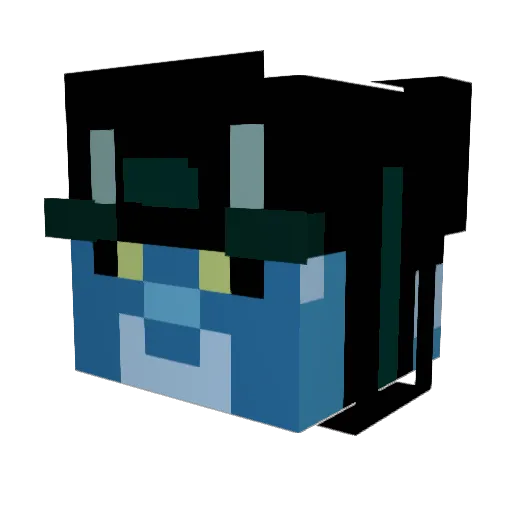 JungJae_ Minecraft avatar head, 3D render