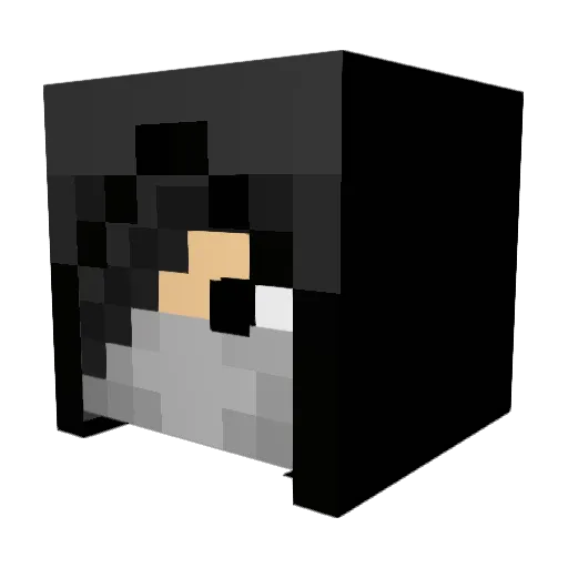 JungKunG Minecraft avatar head, 3D render