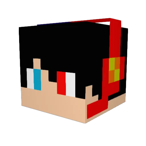 JungleDad1 Minecraft avatar head, 3D render