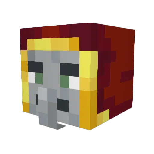 JungleTemple123 Minecraft avatar head, 3D render