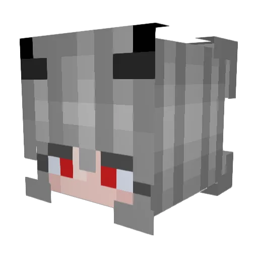 Jungshookhobi Minecraft avatar head, 3D render