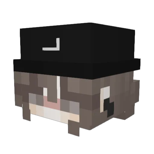 Jungwolf Minecraft avatar head, 3D render