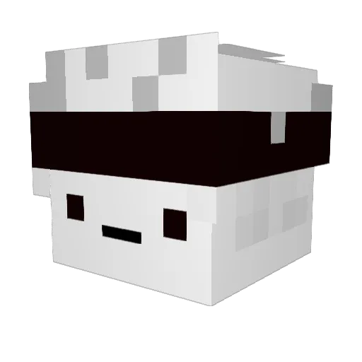 Junhors Minecraft avatar head, 3D render