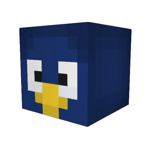 Junhos_ Minecraft avatar head, 3D render