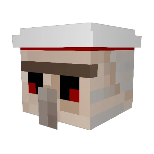 Junilico Minecraft avatar head, 3D render
