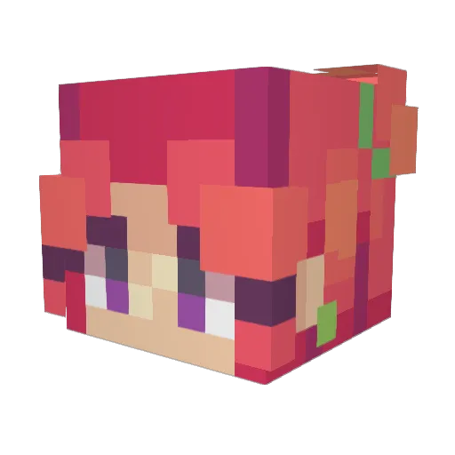 JunimoLuver Minecraft avatar head, 3D render