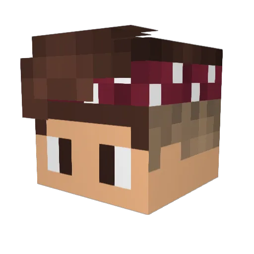 JuninhoGamesYT Minecraft avatar head, 3D render