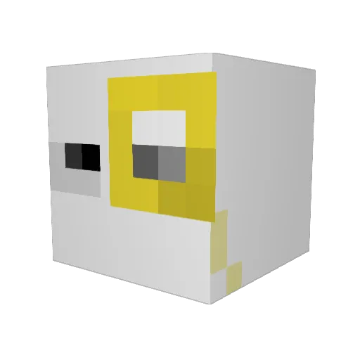 JunioIsHere Minecraft avatar head, 3D render