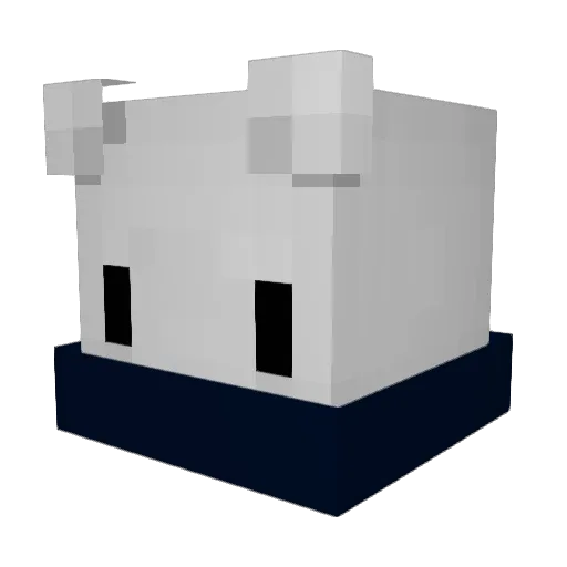 Junior230 Minecraft avatar head, 3D render