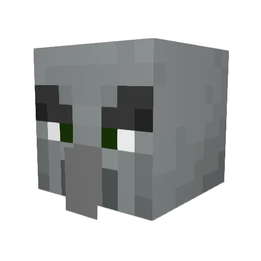 JuniorJack Minecraft avatar head, 3D render