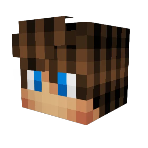 JuniorKEK Minecraft avatar head, 3D render