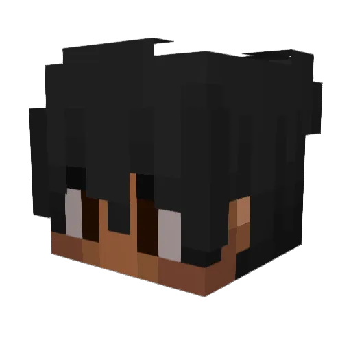 JuniorOLD Minecraft avatar head, 3D render