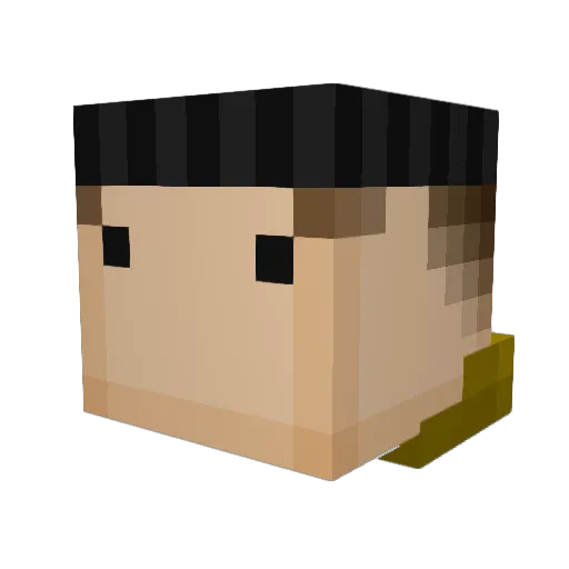 JuniorUnc Minecraft avatar head, 3D render