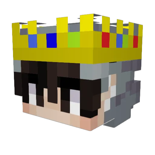 JuniorWasTaken Minecraft avatar head, 3D render